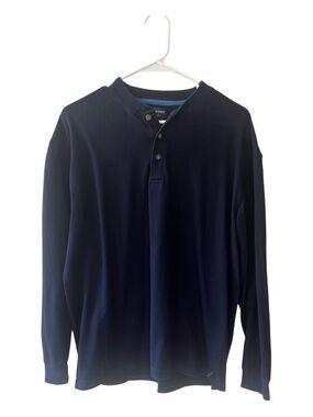 Dockers Long Sleeve Sleep Collection Navy Size M Men